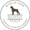 Wigglin Home Boxer rescue logo